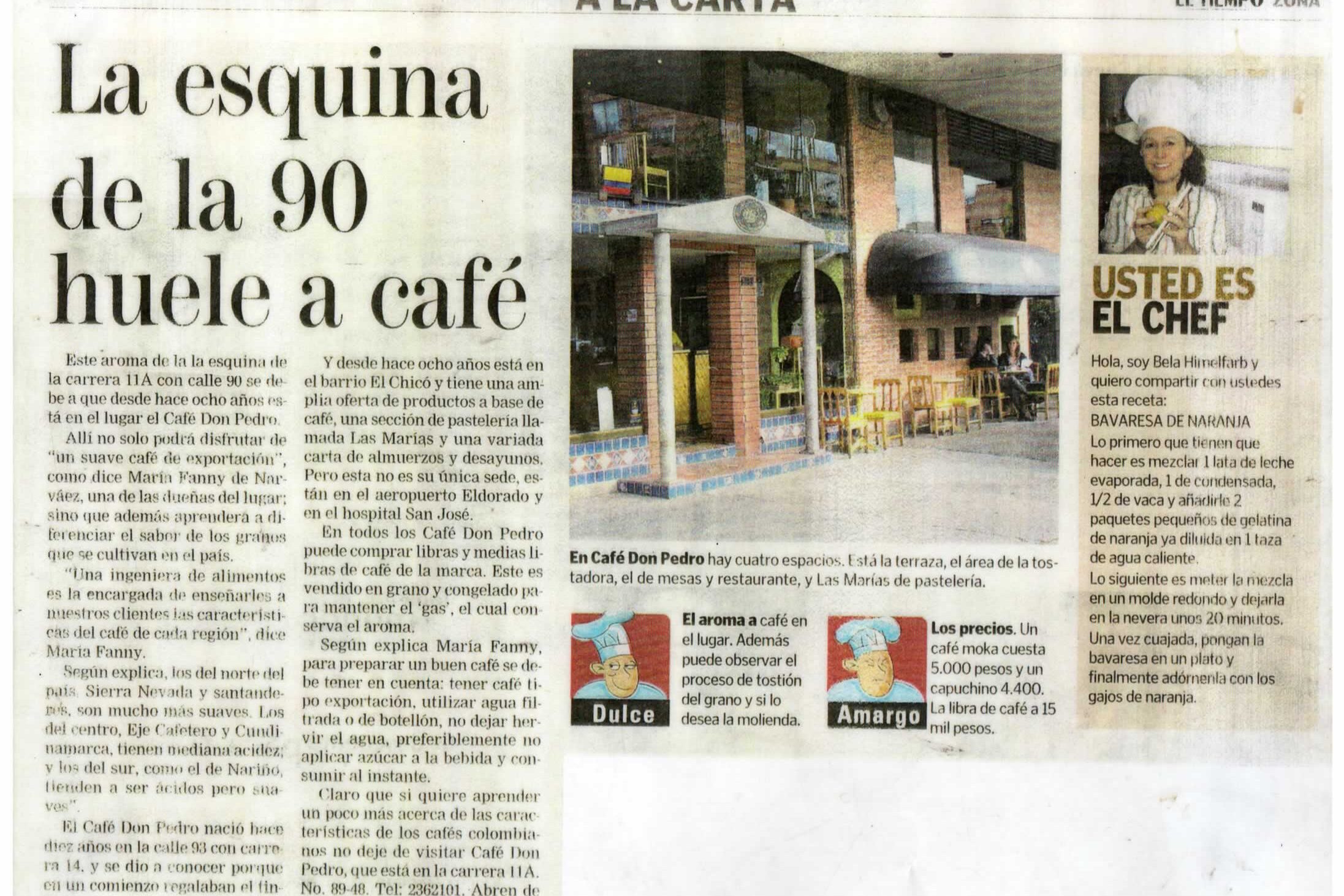 Articulo La esquina de lala 90 huele a cafe