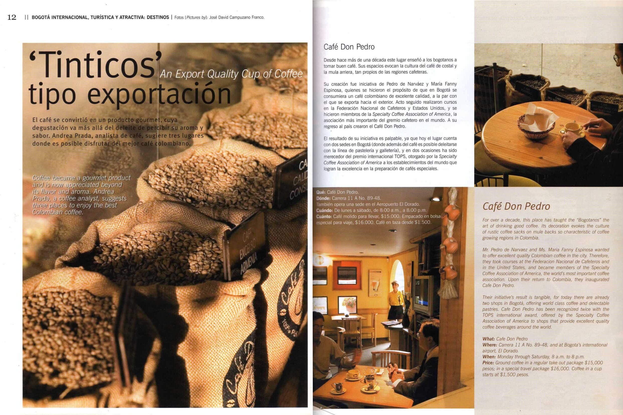 Articulo Tintico tipo exportación